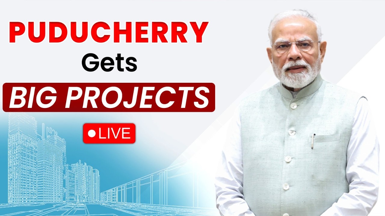 LIVE: PM Modi lays foundation stone, inaugurates development works in Puducherry