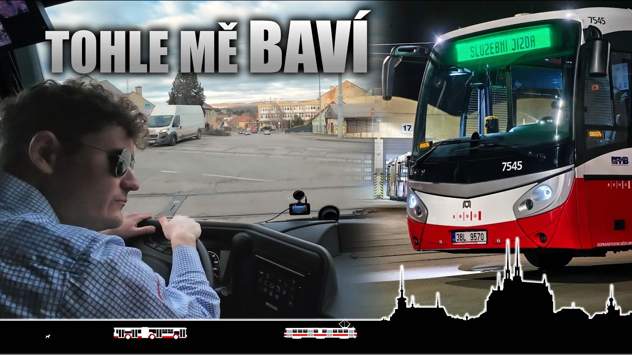 Tři linky po měsíční pauze od volantu (65, 72, 68) a noční odvozy řidičů 🚌 Bus cab view Brno