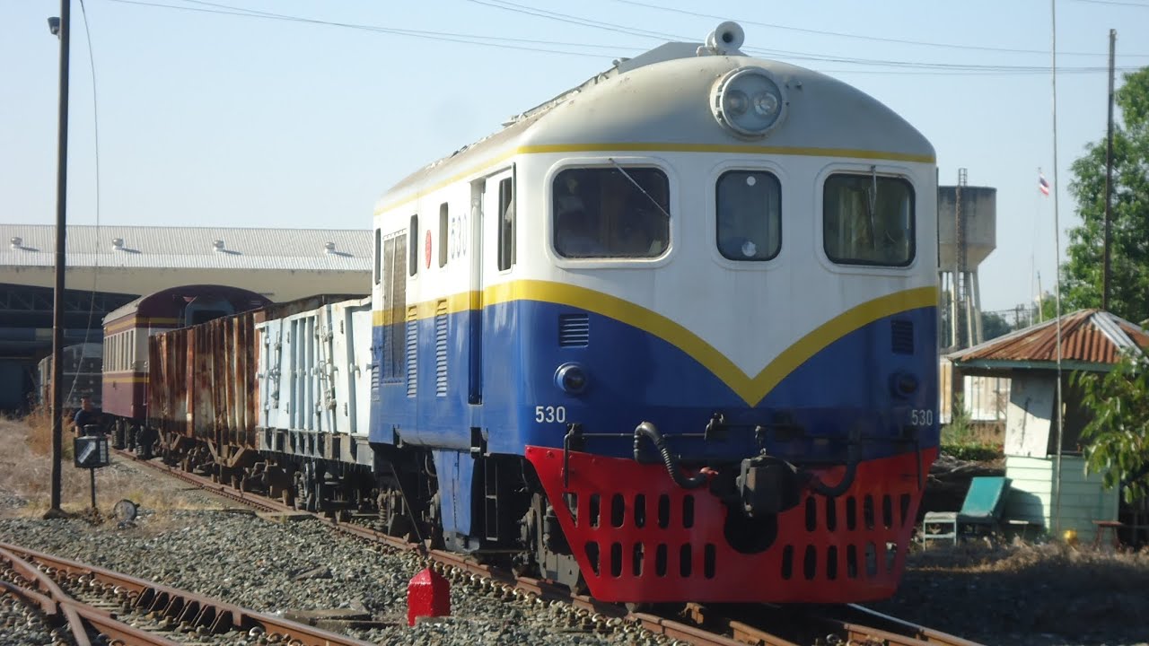 รถไฟไทย Davenport 530 สับเปลี่ยน รถสินค้า ยุครถจักรไอน้ำ #รถไฟไทย 