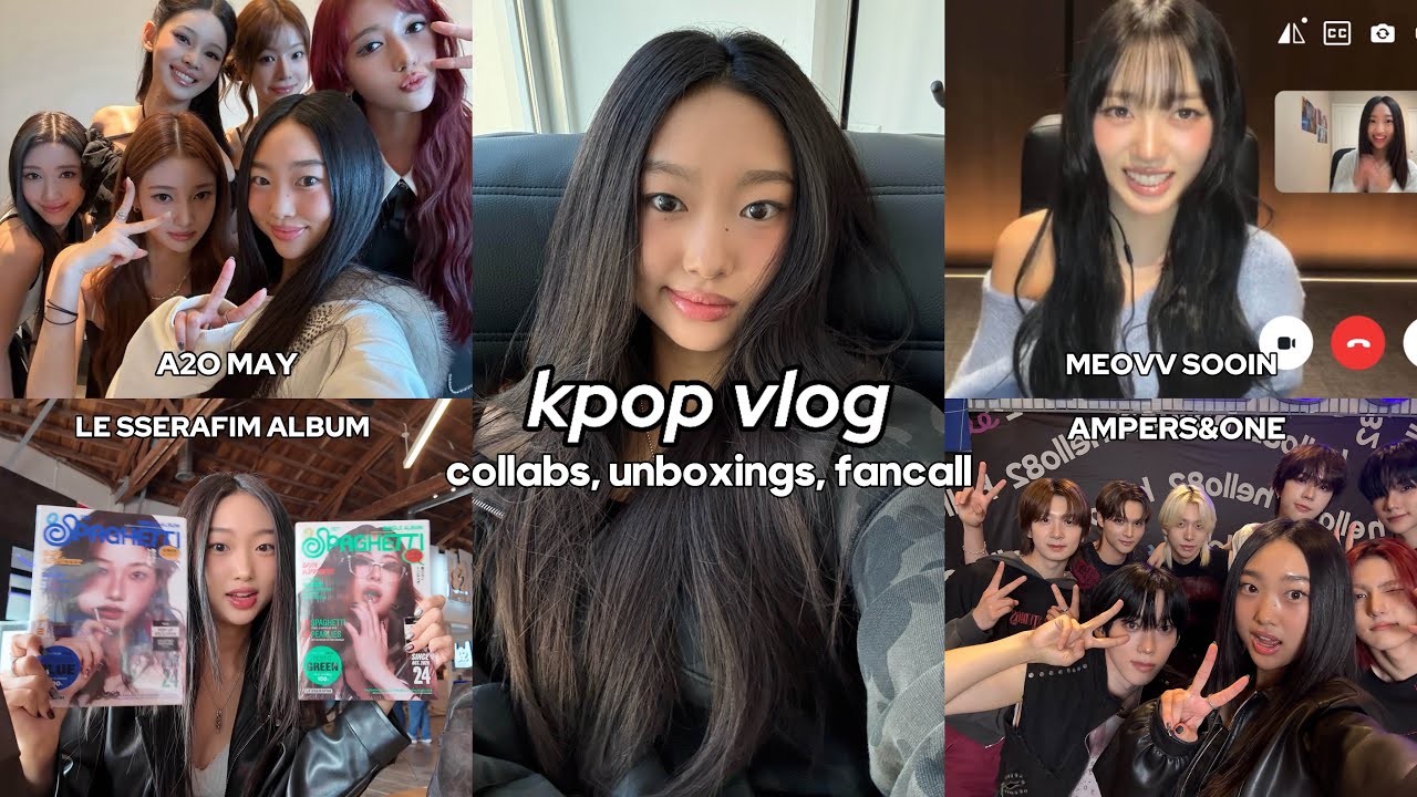 kpop vlog: collabs, unboxings, fancall & more