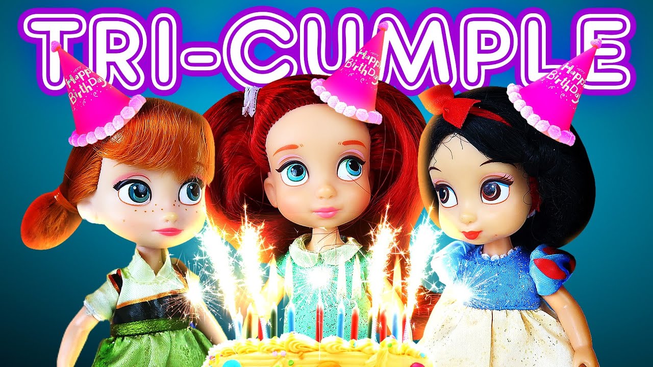 🕯 ¡El Cumpleaños de La Sirenita Anna y Blancanieves ! 🎈 - Princesasde Disney