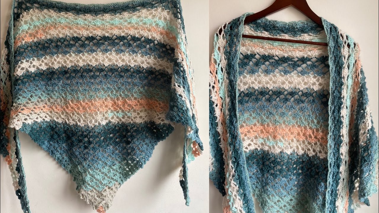 Châle triangulaire : Iris