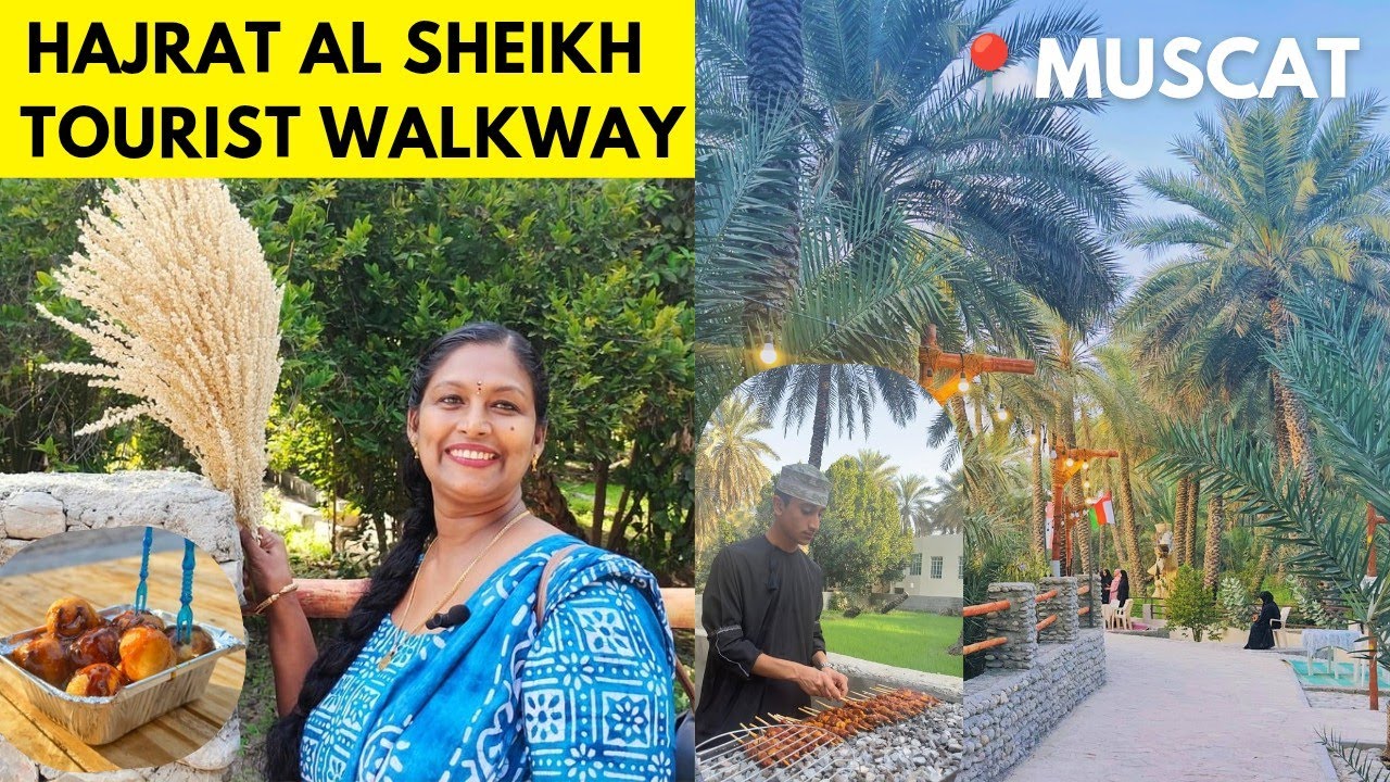 Must Visit Place in MUSCAT 📍Hajrat Al Sheikh Tourist Walkway || Sachu's Tasty World