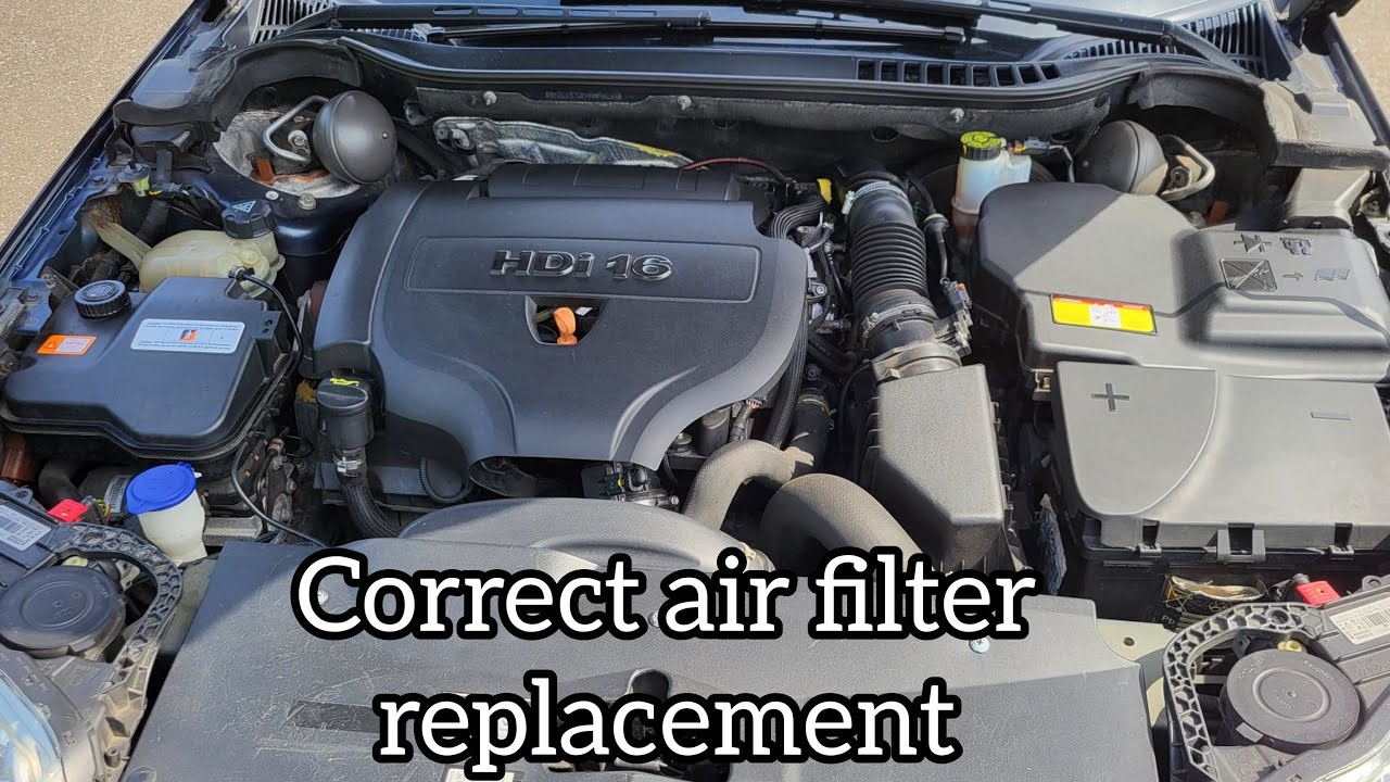 Citroen C5 X7 correct air filter replacement 2.0HDi 163hp