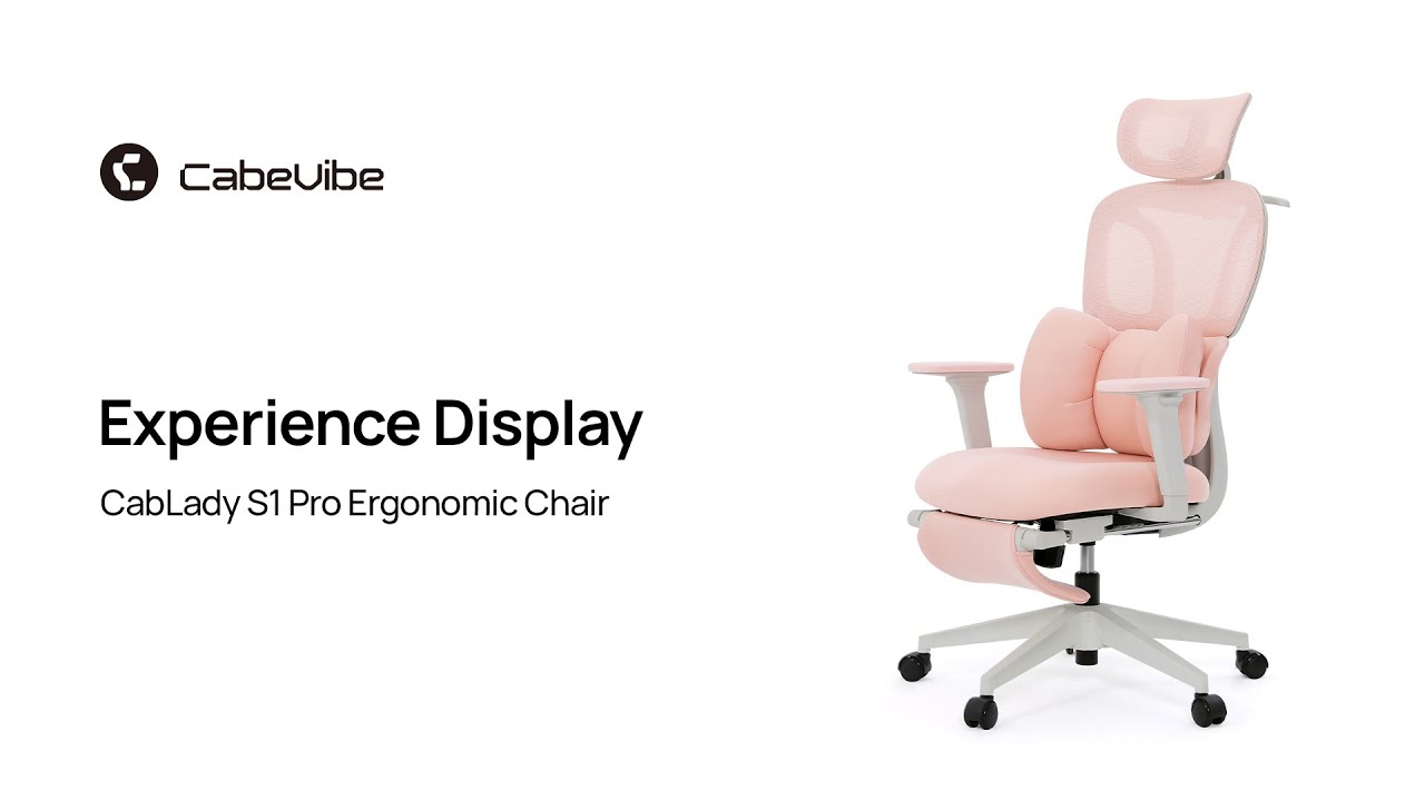 Designed for All-Day Support | Cabevibe S1 Pro Ergonomic Chair Experience & Adjustment Guide
