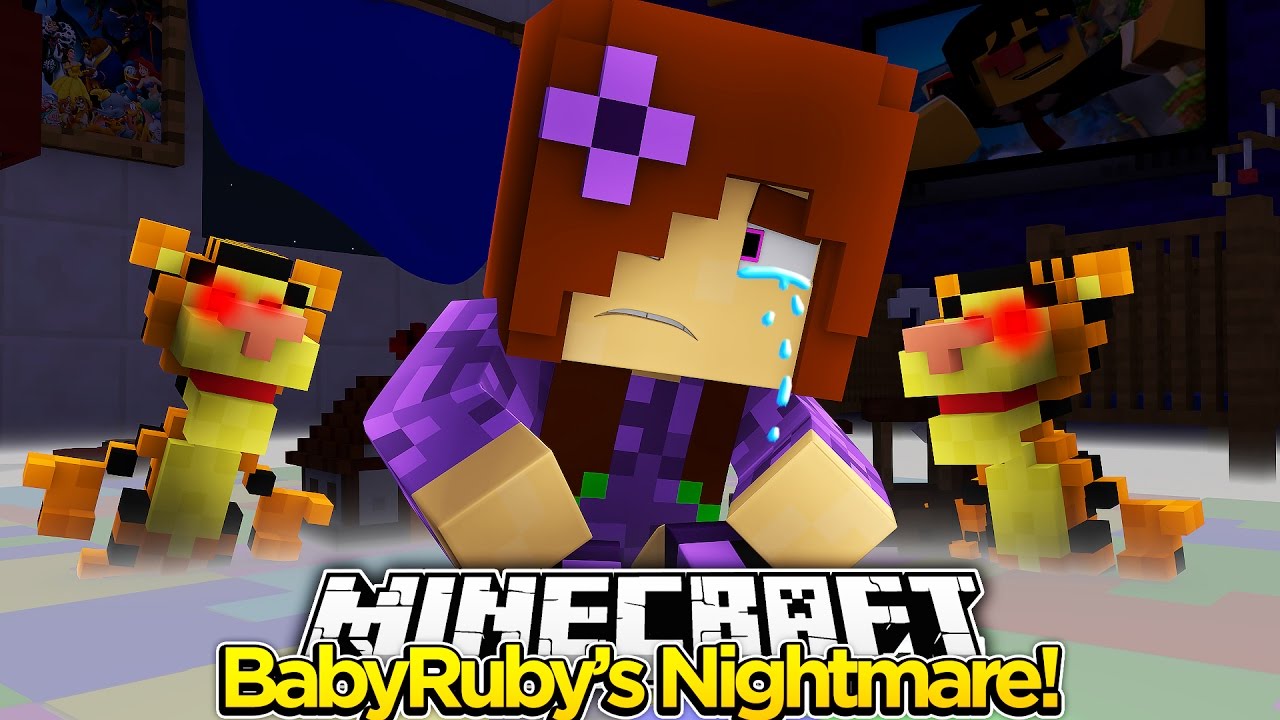Minecraft -Little Carly Adventures-INSIDE BABY RUBYS NIGHTMARE!!