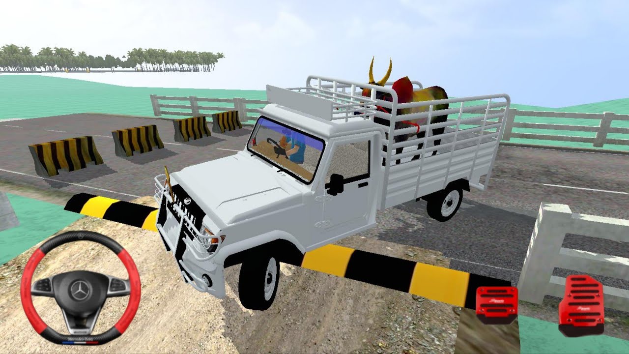 Mahindra Bolero Animal Truck Speed Breaker Test 😱 | Bussid Gameplay 
