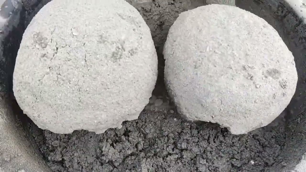 Asmr - Gritty sand cement crumbling in water 💦