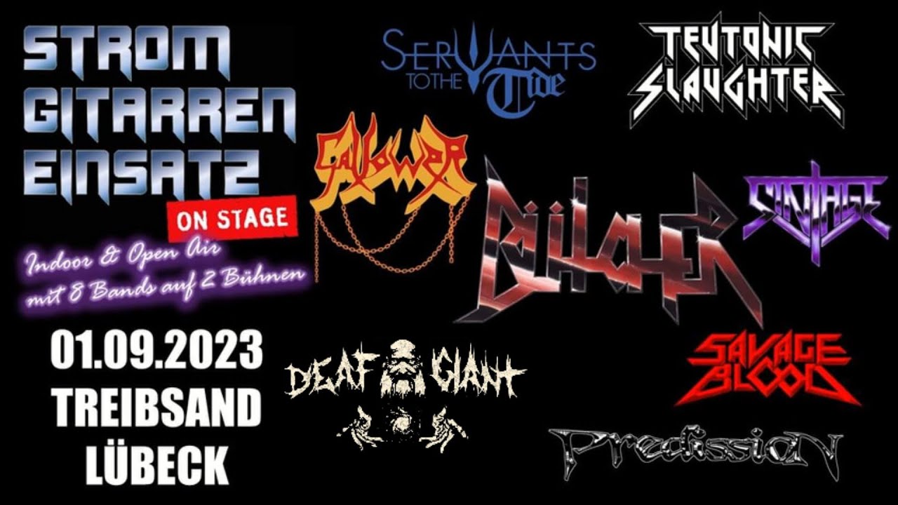 STROM GITARREN EINSATZ VI - 01.09.2023 L&uuml;beck / Treibsand  (B&uuml;tcher , Savage Blood , Sintage etc.)