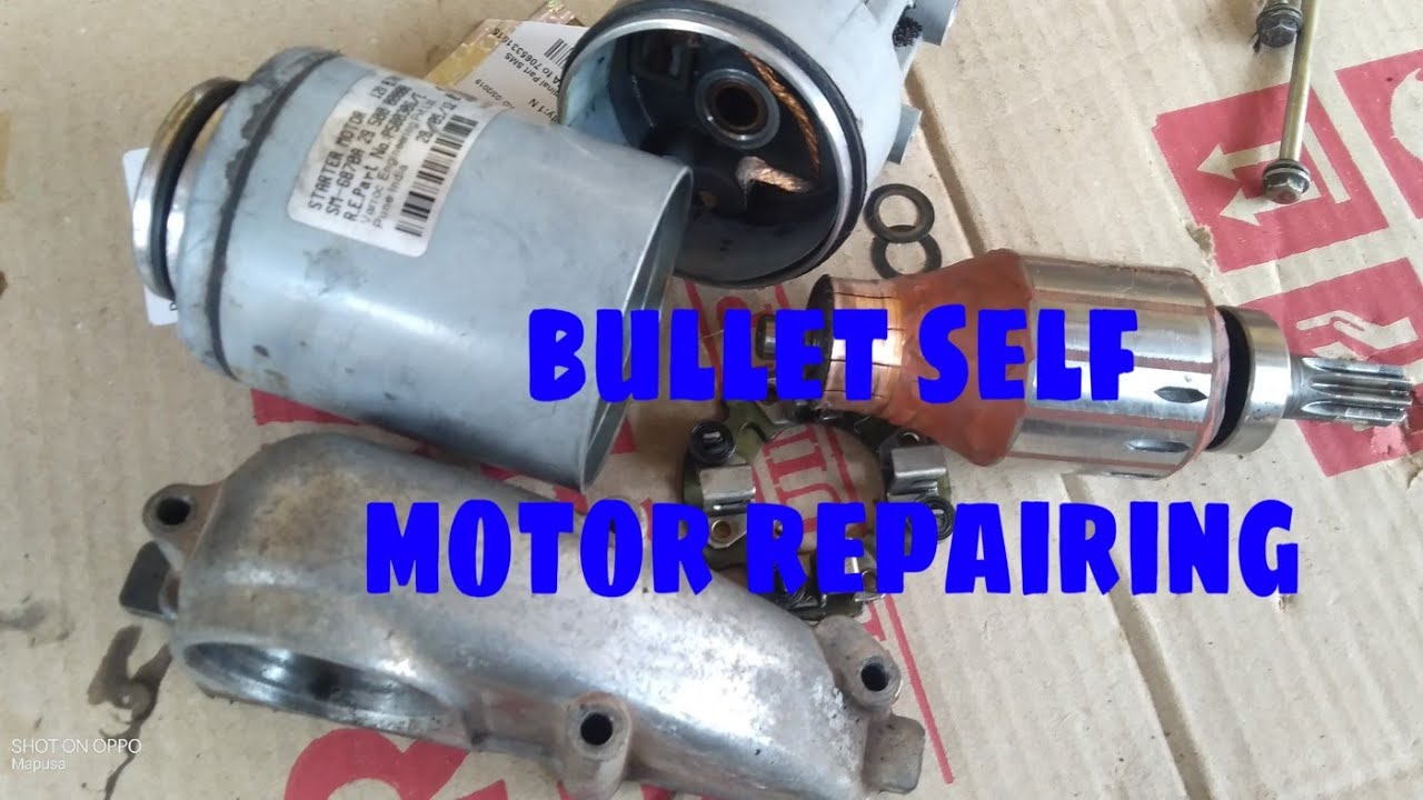 Bullet self starter Motor repair 100 rupees mein
