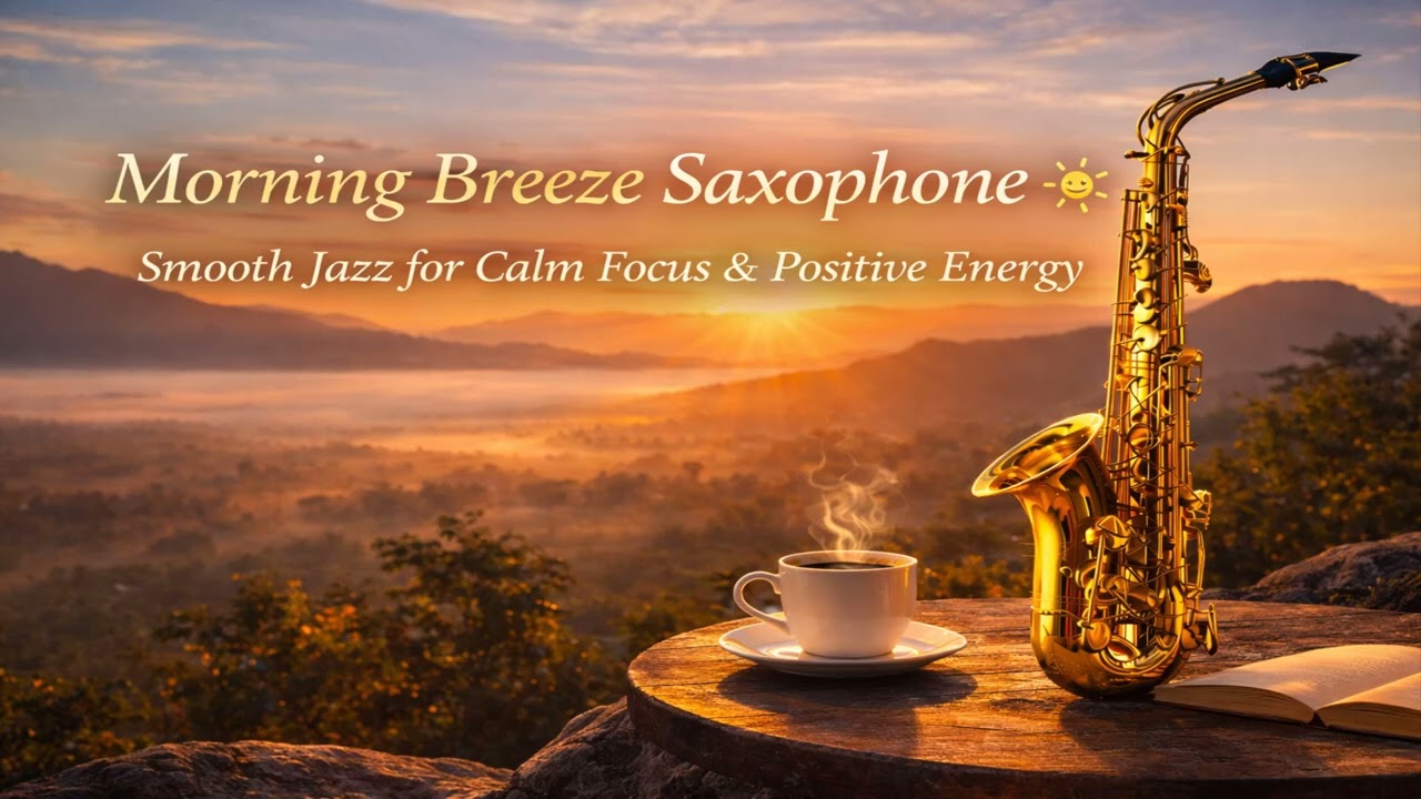 Morning Breeze Saxophone ☀️ Smooth Jazz for Calm Focus & Positive Energy