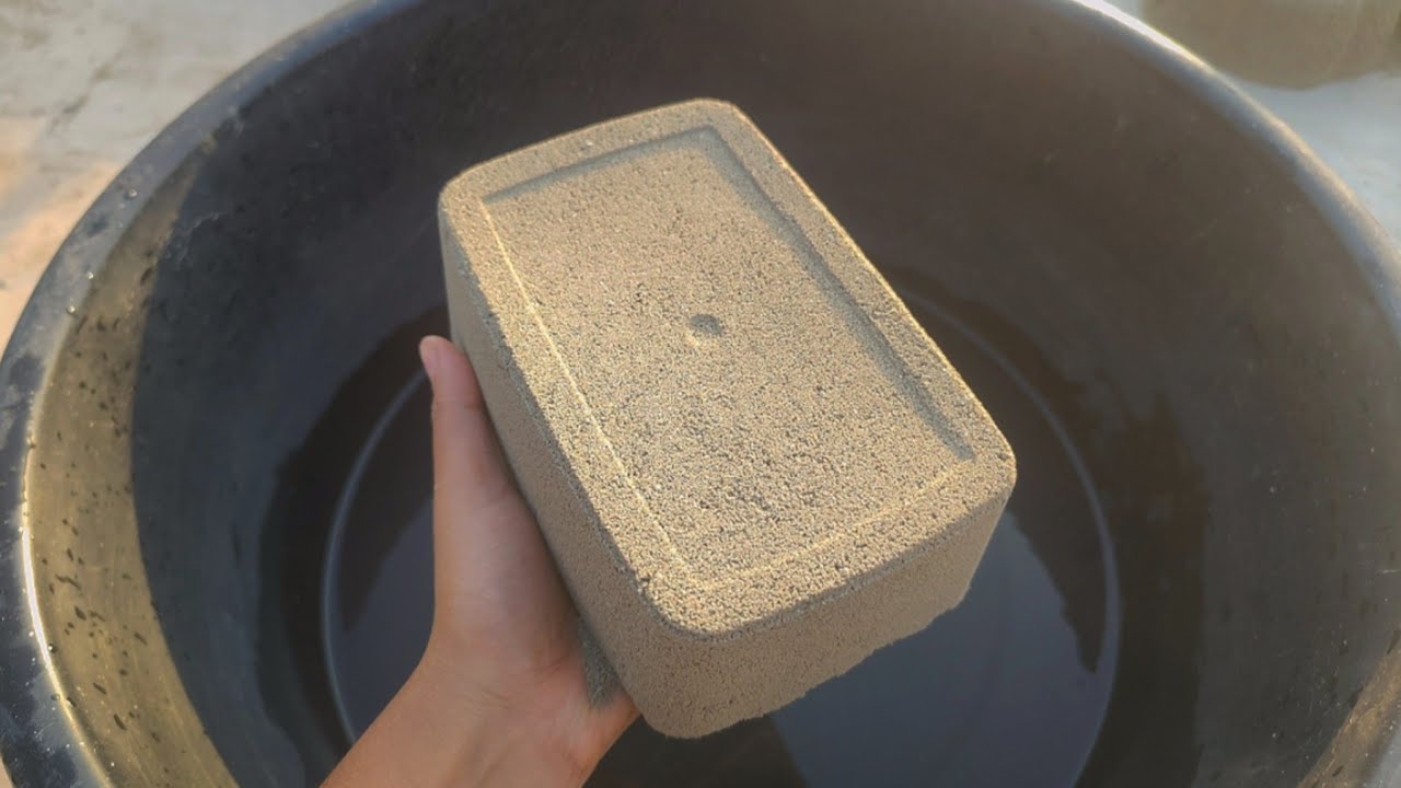 New Video🔊Pure charcoal sand Crumbling in water 🌪️🤤 dry Crumbling on paste 💤 relaxing asmr video📌