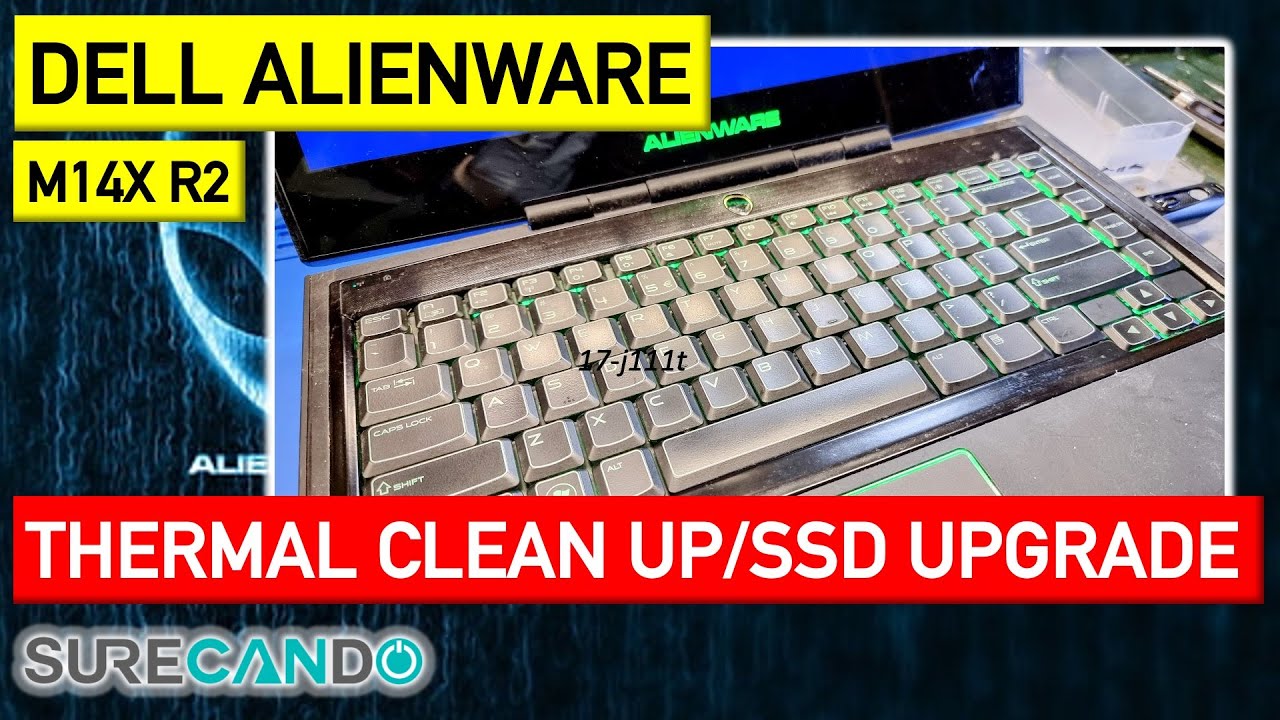 Alienware M14x R2 Clean up, thermal paste & pads. Full disassembly. Windows 10 & Drivers Install.