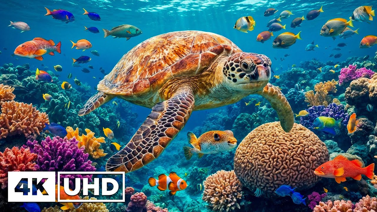 Лучший аквариум в формате 4K – спокойная подводная жизнь 🐠 Красивые кораллы и атмосфера для сна