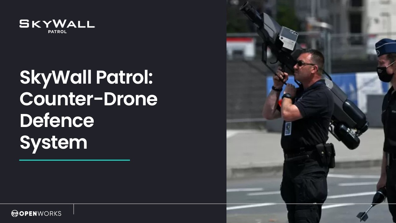 SkyWall : SkyWall100 Drone Defence System - A Man Portable and Cost Effective Counter Drone System