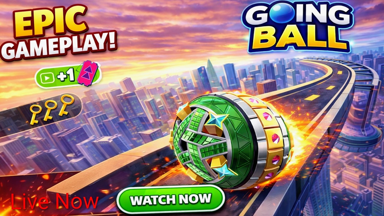 Going Ball Live 🔴 Level 26 Hard Challenge Super speed ASMR Ball | Day  6