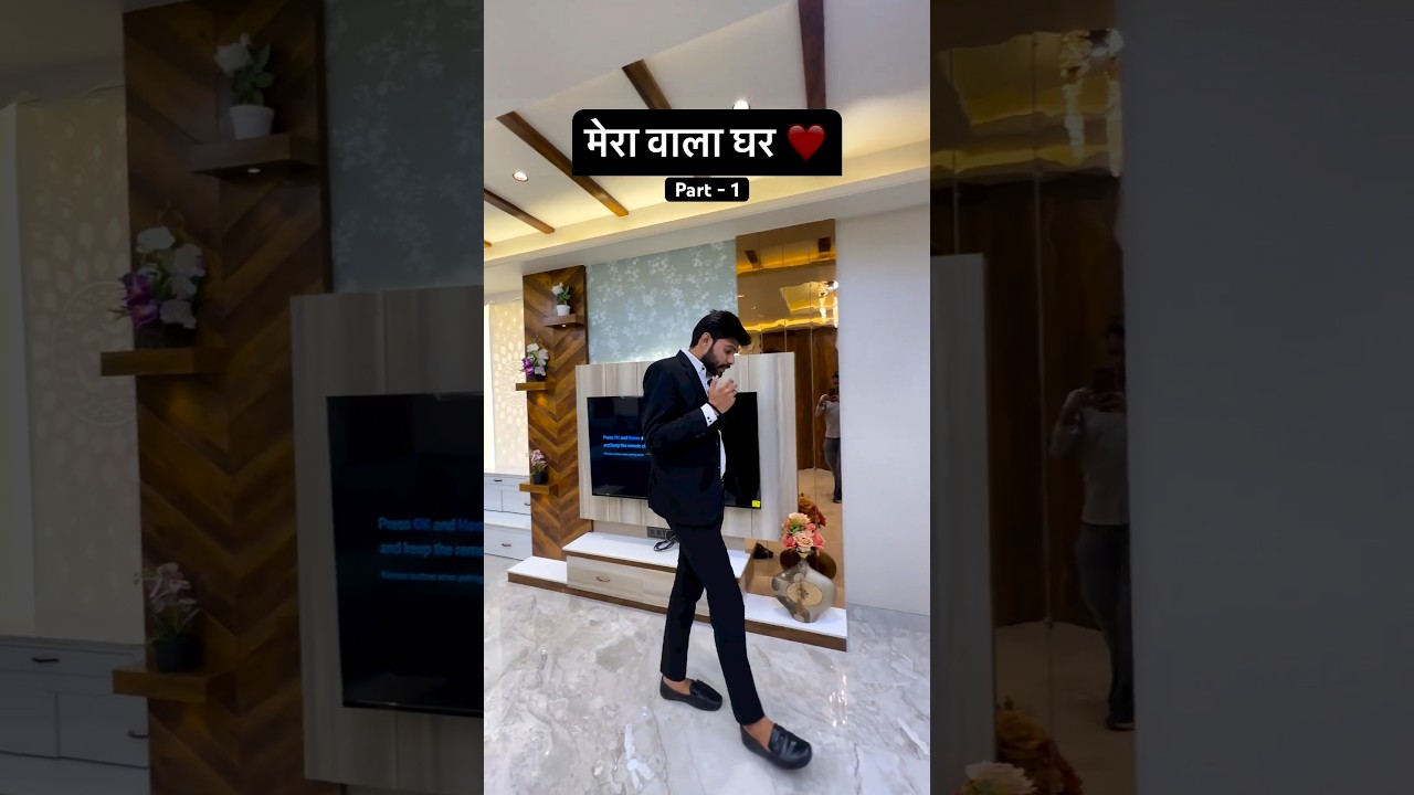 Part - 1 #merawalaghar #hometour #furnishedapartments #jaipur_dreamland #interior #youtubeshorts #yt