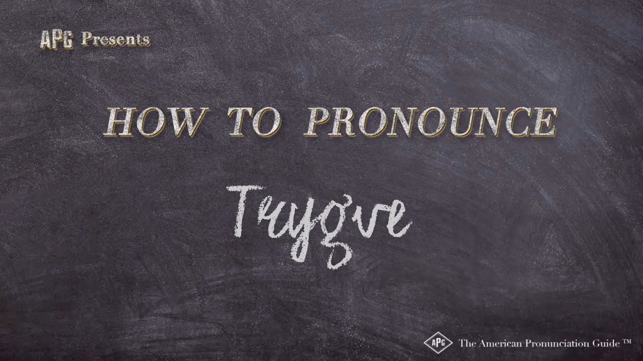 How to Pronounce Trygve (Real Life Examples!)