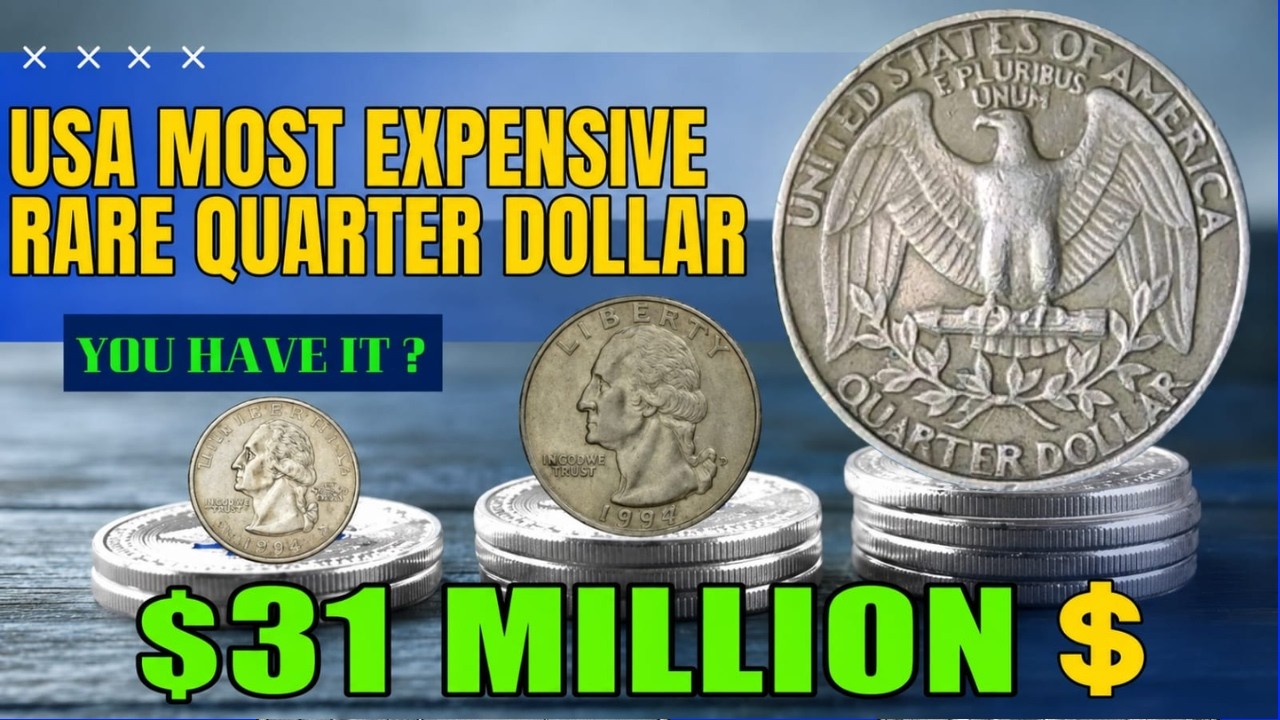 TOP 10 ULTRA RARE & MOST VALUABLE WASHINGTON QUARTER DOLLAR COINS THAT COULD MAKE YOU A Millionaire!