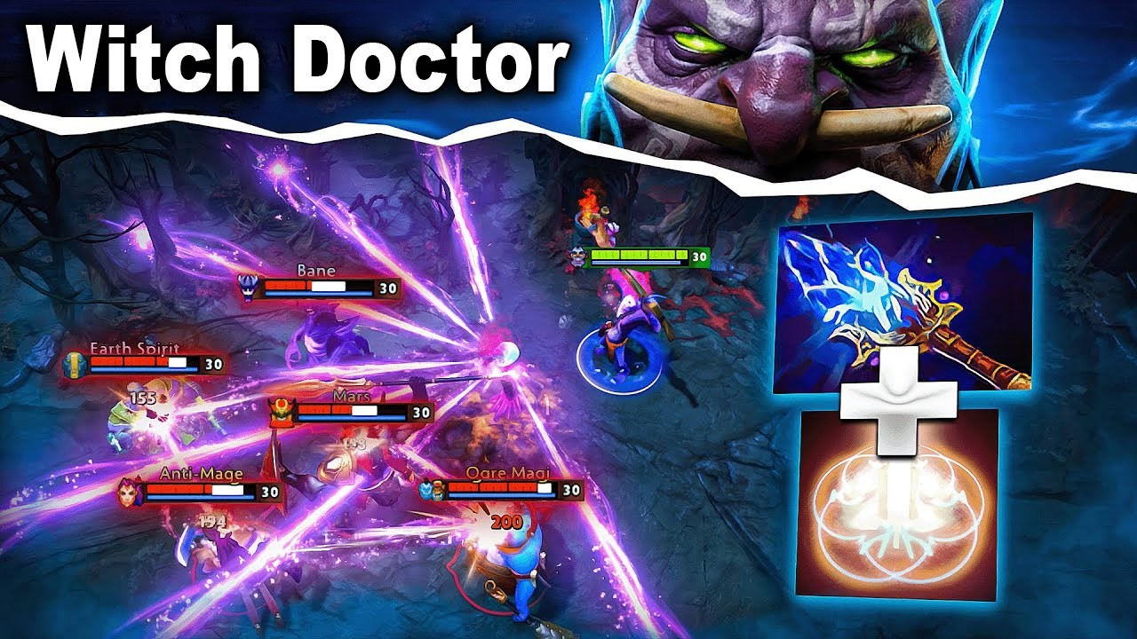 From Support to Carry🔥🔥🔥Witch Doctor 30Kills Brutal Rampage | Dota 2