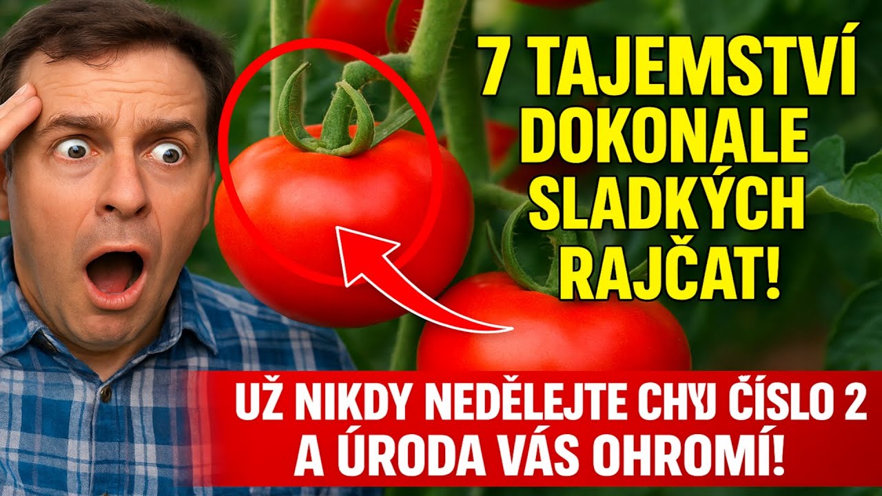 7 Tajemství Dokonale Sladkých Rajčat 🍅. Už nikdy nedělejte Chybu Číslo 2 a Úroda Vás Ohromí!