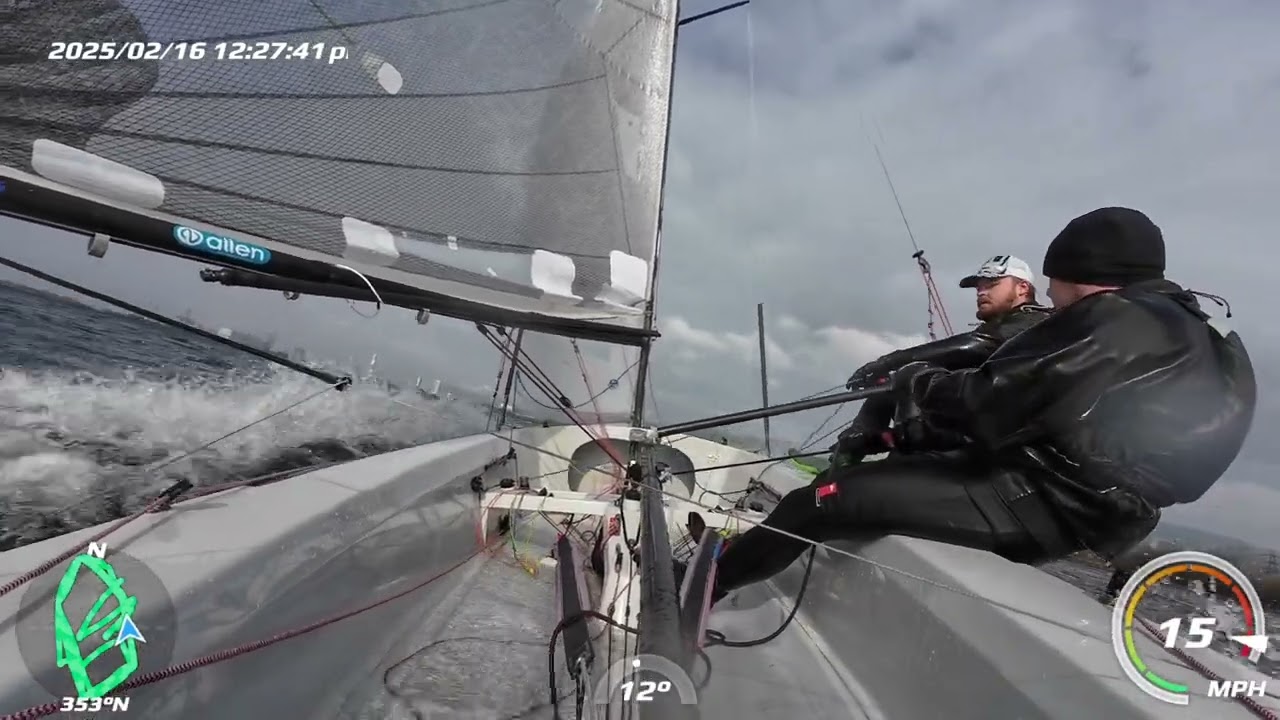 Strong Wind Sailing in an Osprey