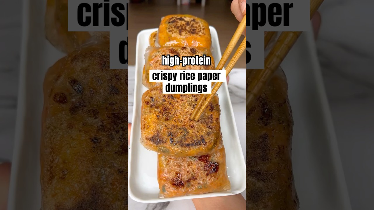 Crispy kimchi rice paper dumplings😍 This. You need to try this. I&rsquo;m not even exaggerating👏 #recipe