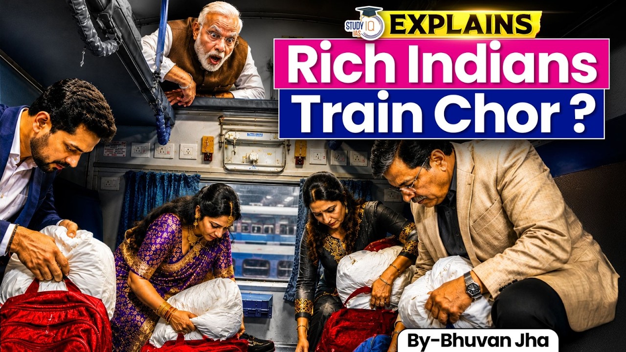 Who Stole Indian Railways' ₹100 Lakh Crore? | Why Do Rich Indians Steal Train Blankets? | StudyIQ