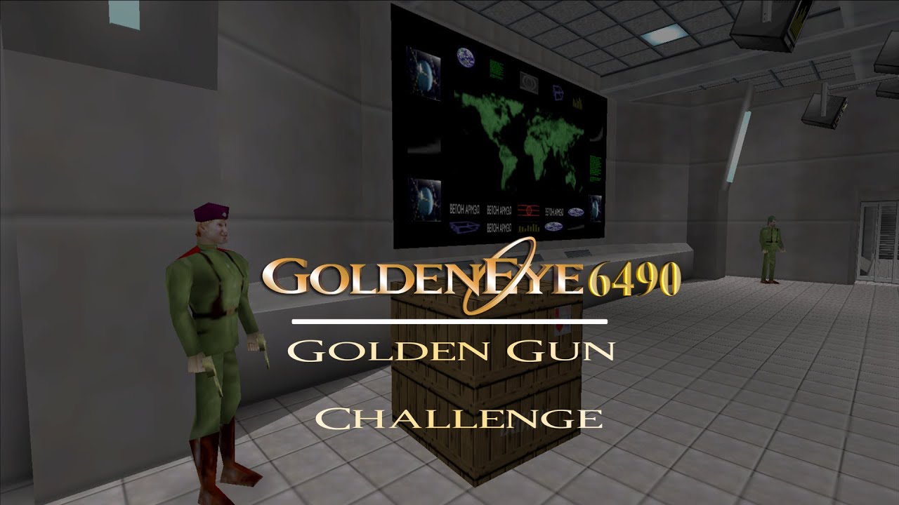 GoldenEye 007 N64: Enemy Golden Gun Challenge (Flargee) 
