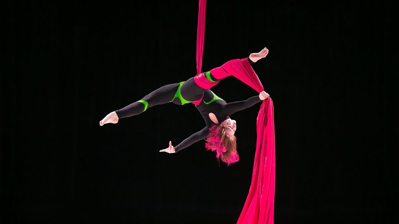 Poison Ivy on Aerial Silks