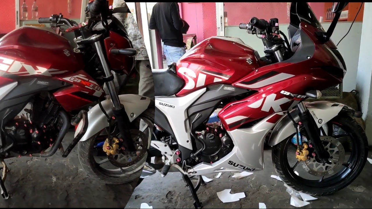 From GIXXER TO SF full conversion  video👍