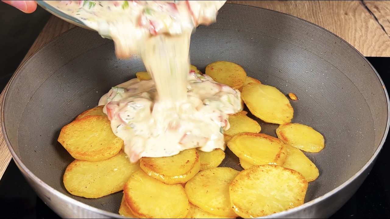 Dieses einfache Kartoffelrezept wird Sie überraschen! Schnell und lecker!