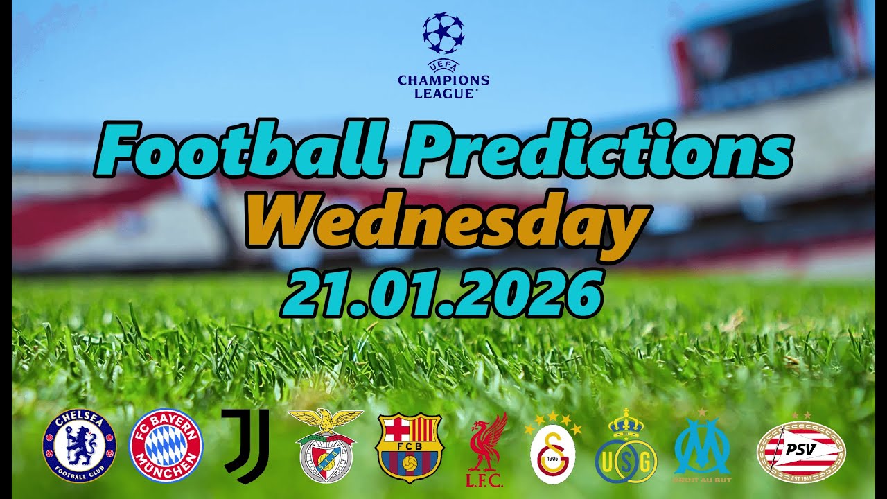 🎯 Football Predcitions Today | Top Matches Wednesday 21 January | Barcelona, Bayern, Liverpool