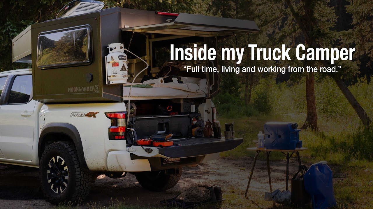 Работа и жизнь в моем кемпере Moonlander X Truck Camper