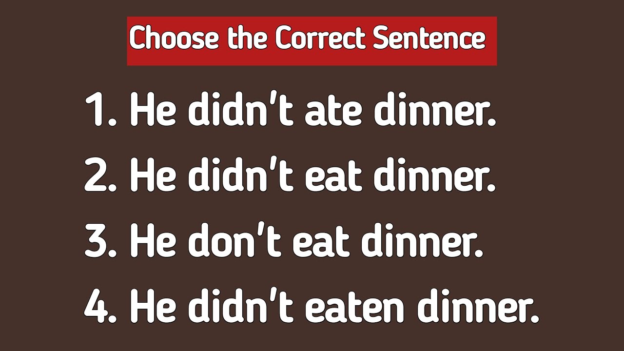 English Grammar Quiz