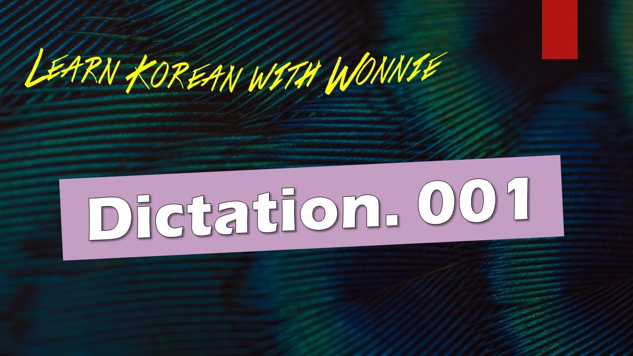 Dictation #001
