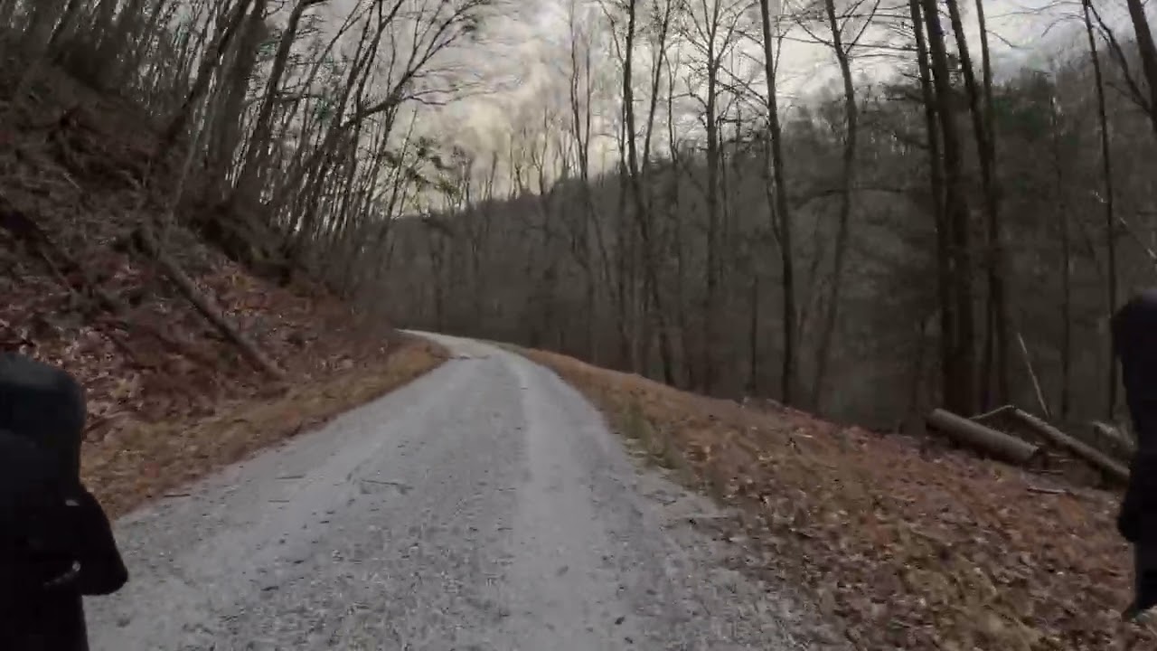 Columbia Trail Gravel Biking: The Ridge on the Way Back in mid-January (Short-take)
