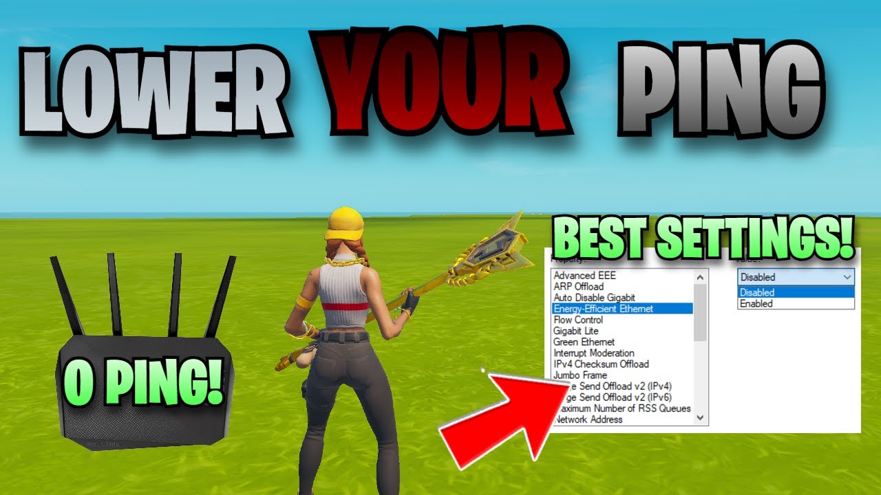 Как профессиональные игроки в Fortnite добиваются нулевого пинга! (СЕКРЕТЫ И НАСТРОЙКИ)