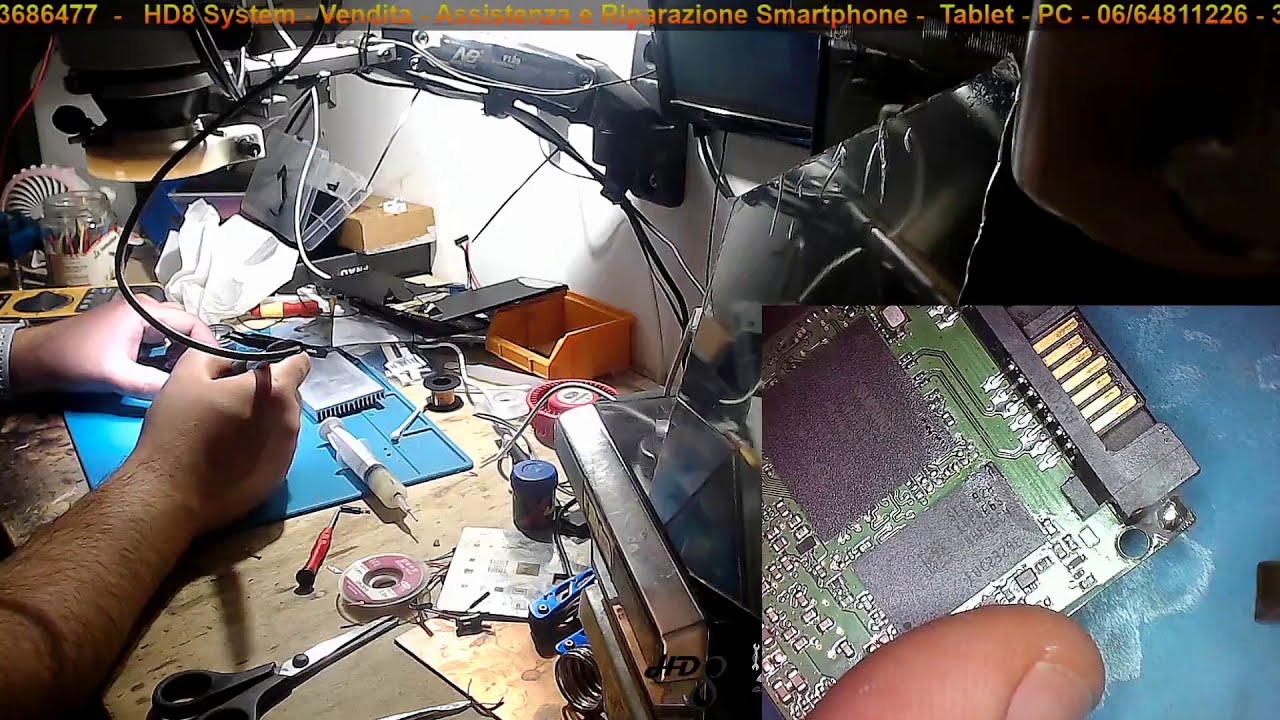 Samsung 860 EVO Connettore Strappato - Recupero dati Da SSD Rotto