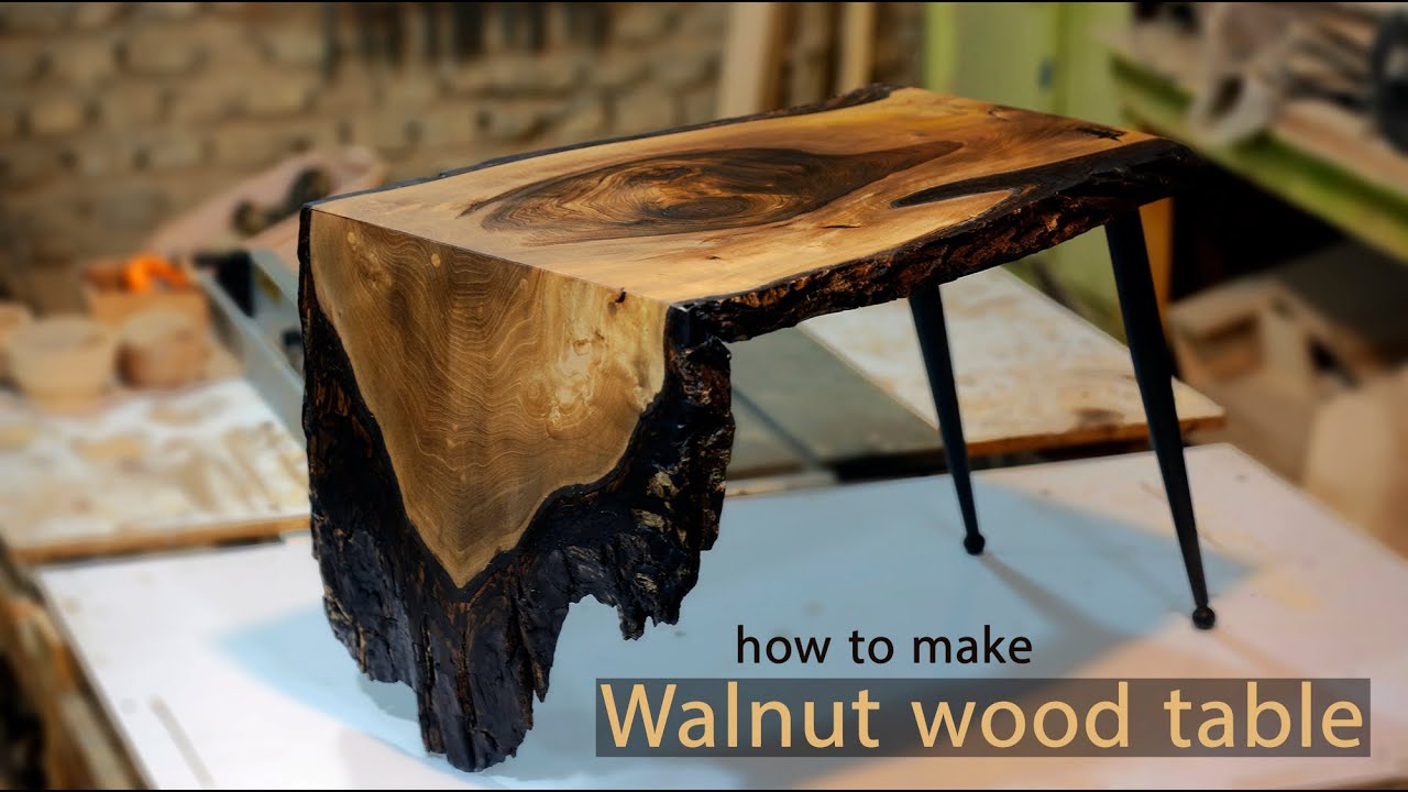 How to make a beautiful table from a tree stump (step to step)