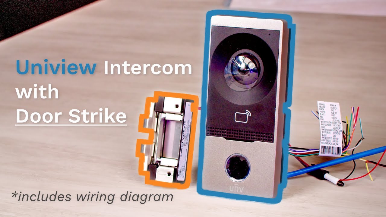 Uniview Intercom &ndash; Wiring for Electric Door Strikes and Push Buttons