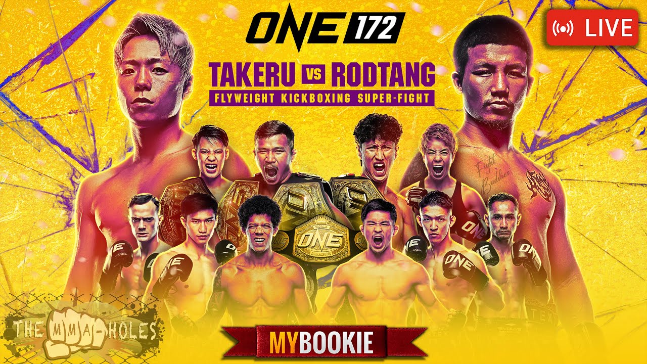 🔴ONE 172: TAKERU vs RODTANG | Kickboxing, Muay Thai, MMA LIVE STREAM!