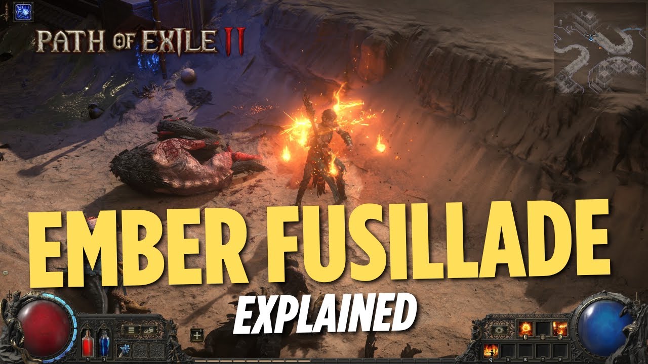 Объяснение способности Ember Fusillade &mdash; Path of Exile 2