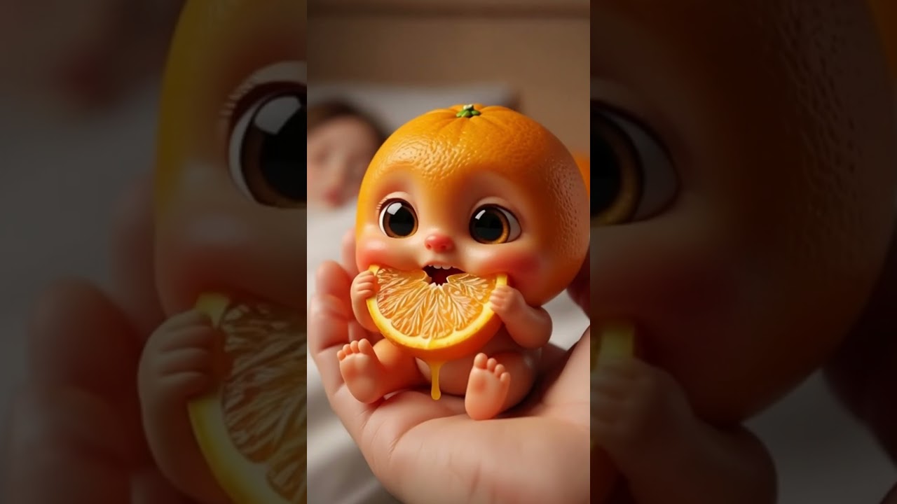 Soothing ASMR | Baby Avocado & orange Eating PiecesAsmr