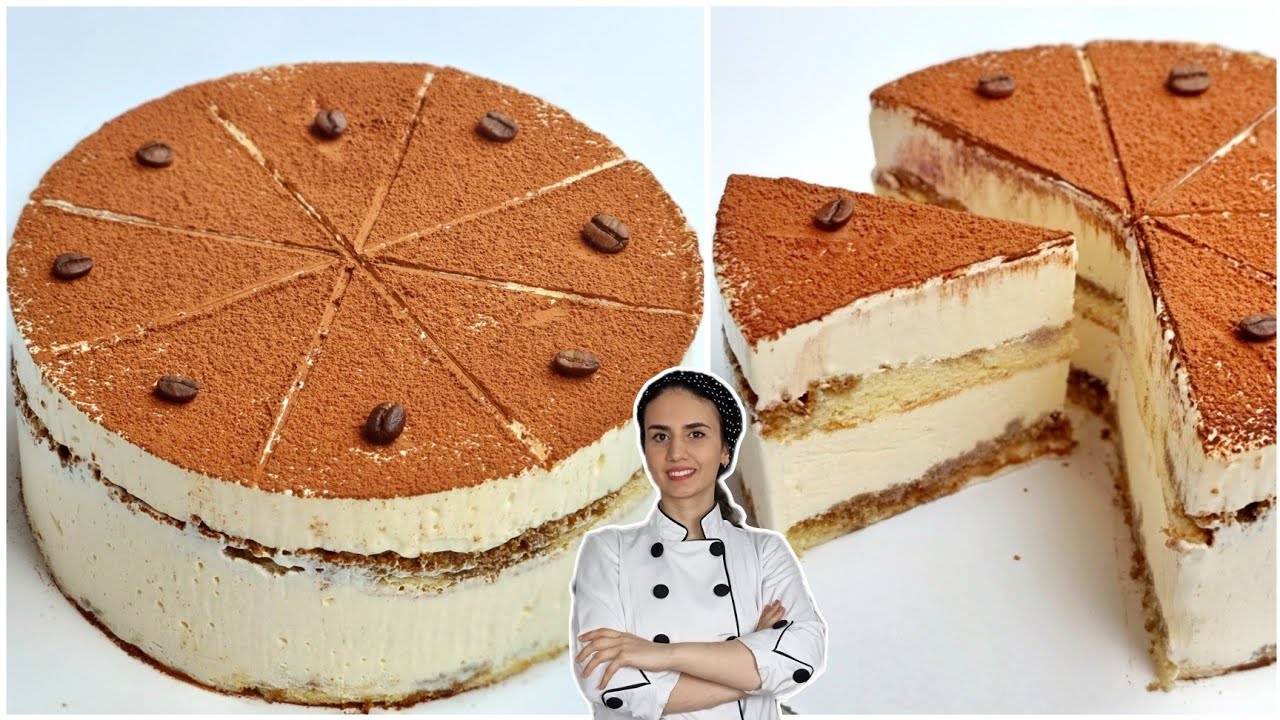 کیک بستنی تیرامیسو با طعم خاص و اسفنج بسیار لطیف مناسب برای خامه کشی