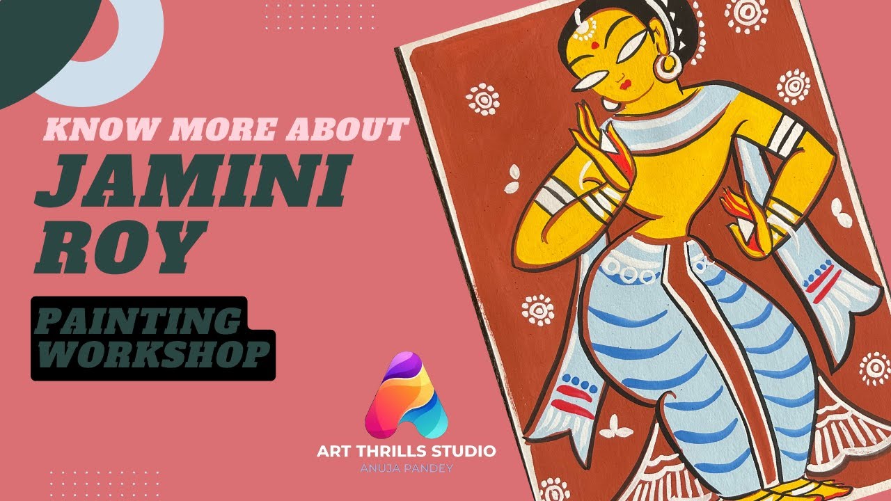 Know more about Jamini Roy and his paintings || Learn to draw : Day 3