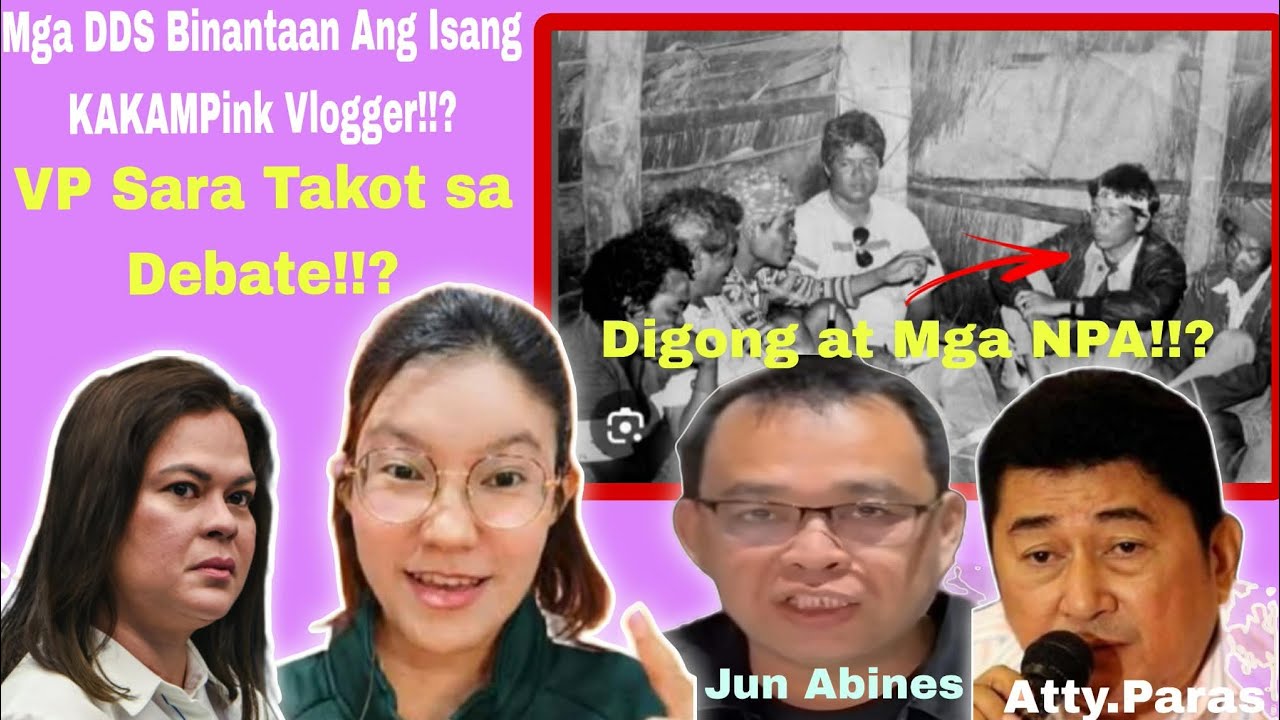 Mga DDS Nag Banta sa Buhay Ng Isang Kakampink Vloggers!!? VP Sara Natakot Sa Hamong Debate!!?