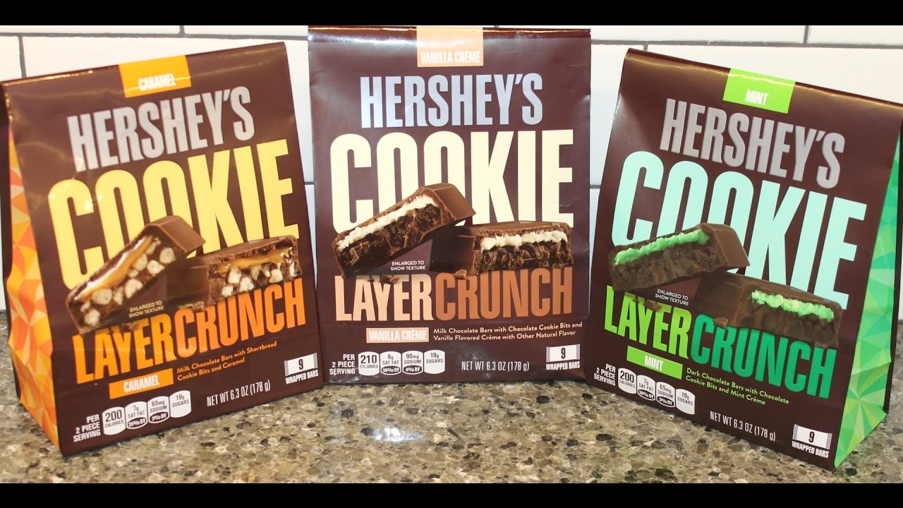 Hershey&rsquo;s Cookie Layer Crunch Bars: Caramel, Vanilla Cr&egrave;me & Mint Review