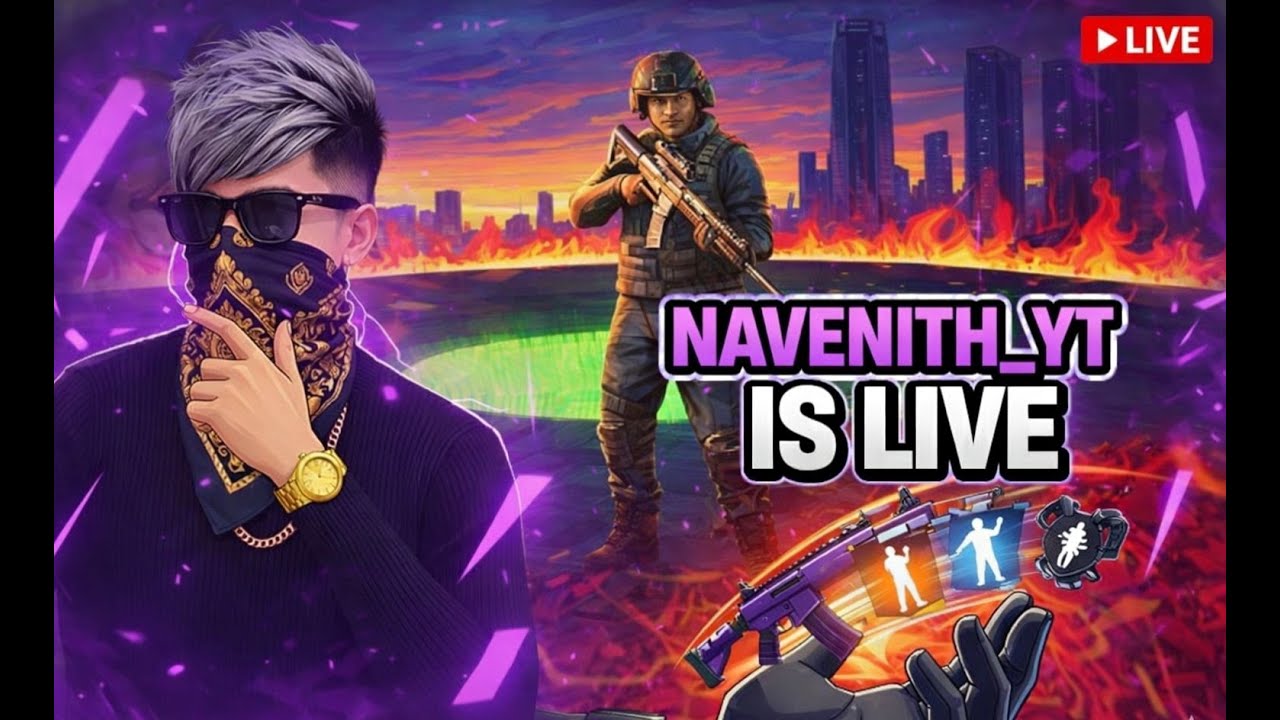 FREE FIRE MAX LIVE  NAVENITH YT ||  Road  To Booyah #ff  ♥️ #freefirelive