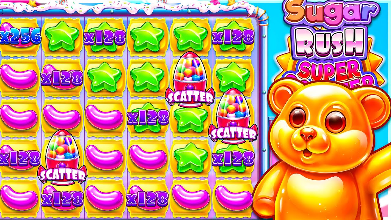 Огромные выигрыши в слоте SUGAR RUSH SUPER SCATTER!!